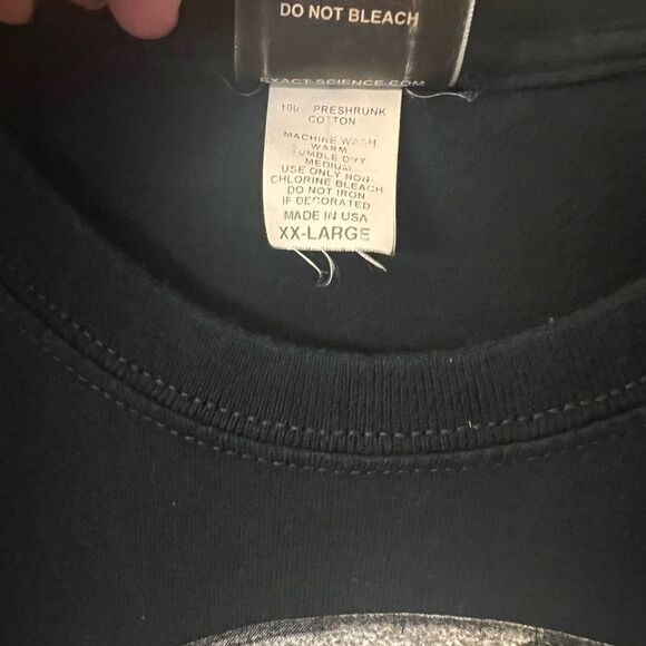 Exact Science vintage men’s turntable speakers music sketch tshirt. XXL. - Picture 6 of 9